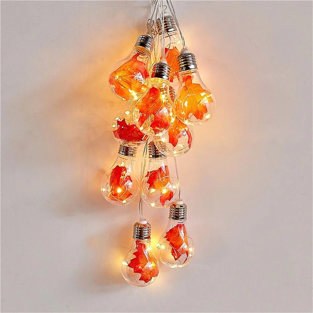 4m Maple Leaf Bulb String Light Battery Powered for Indoor Bedroom  Party Wedding Christmas - 2
