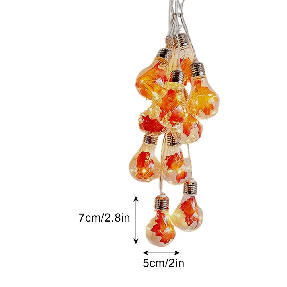 4m Maple Leaf Bulb String Light Battery Powered for Indoor Bedroom  Party Wedding Christmas - 3