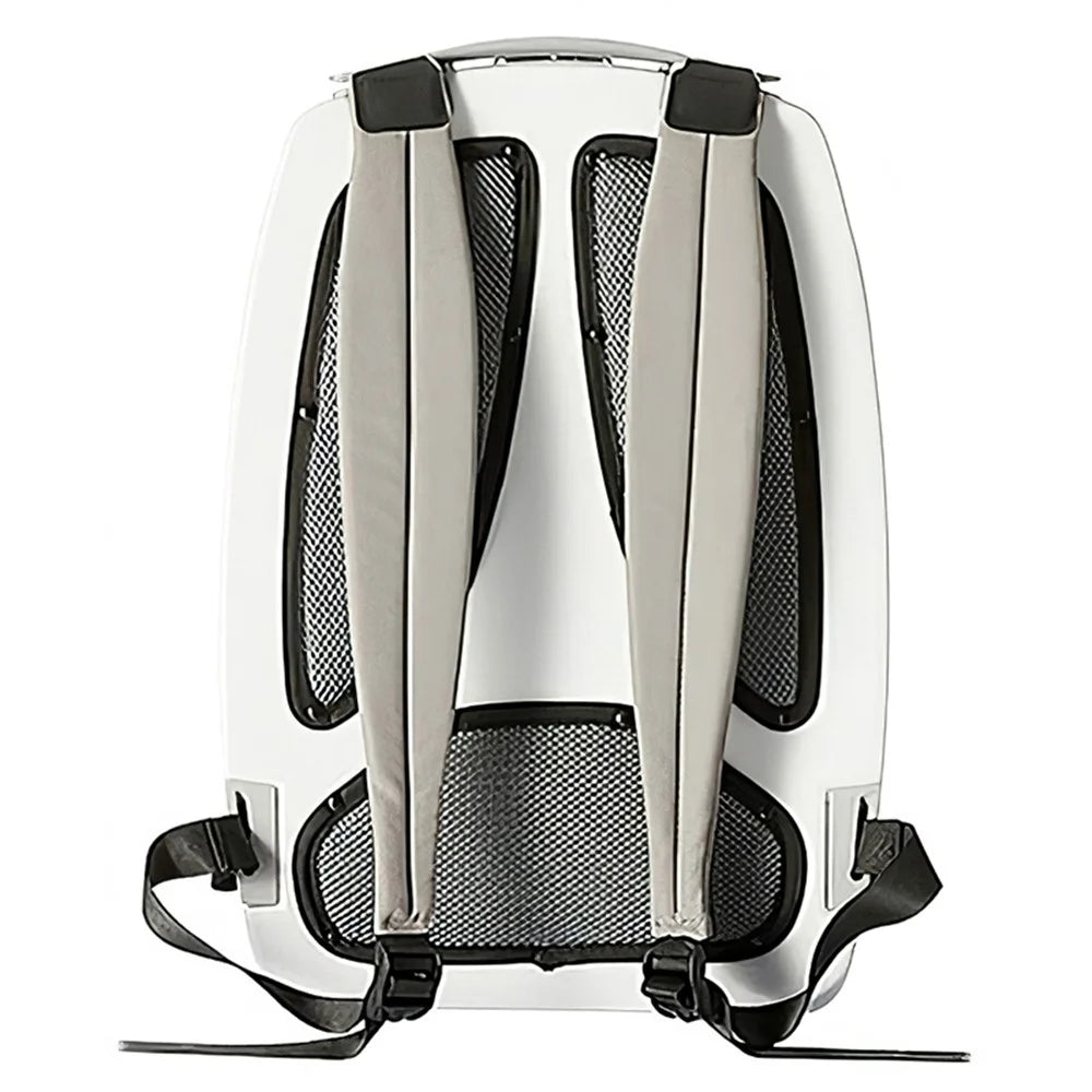 MOESTAR Cat Backpack Carrier Bag Pet Dog Carry Backpack Ventilate Transparent Capsule Backpack for Travel Hiking Outdoors Activities - White - 5