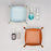 Bedside Organizer Desk Storage Plate Leather Catchall for Change Jewelry Key Phone Watch, Size L - Plain Texture/Matcha Green+Light Blue - 6