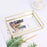 Nordic Style Glass Copper Rectangular Storage Tray Jewelry Necklace Tray Organizer - Gold/Size M - 2