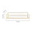 Nordic Style Glass Copper Rectangular Storage Tray Jewelry Necklace Tray Organizer - Gold/Size M - 3
