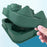 Rose and Diamond Shape Ice Cube Maker 4-grid Silicone Mold Tray for Chilling Cocktails Whiskey (No FDA Certificate) - Green - 7