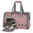 LDLC QS-056 Portable Pet Cross Body Bag Dog Cat Breathable Shoulders Bag Folding Travel Pet Gift Carrier Case - Light Pink - 1