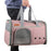 LDLC QS-056 Portable Pet Cross Body Bag Dog Cat Breathable Shoulders Bag Folding Travel Pet Gift Carrier Case - Light Pink - 3