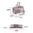 LDLC QS-056 Portable Pet Cross Body Bag Dog Cat Breathable Shoulders Bag Folding Travel Pet Gift Carrier Case - Light Pink - 4