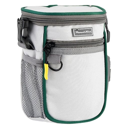 LDLC QS-095 Outdoor Walking Large Capacity Dog Treat Pouch Waterproof Pet Gift Training Waist Bag - white / Blackish Green - 1
