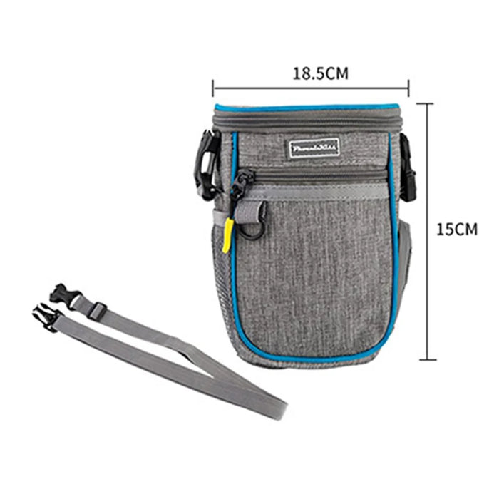 LDLC QS-095 Outdoor Walking Large Capacity Dog Treat Pouch Waterproof Pet Gift Training Waist Bag - white / Blackish Green - 6