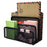 Office Letter Sorter Metal Mesh Desktop File Organizer with 3 Vertical Upright Compartments - 1