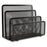 Office Letter Sorter Metal Mesh Desktop File Organizer with 3 Vertical Upright Compartments - 2