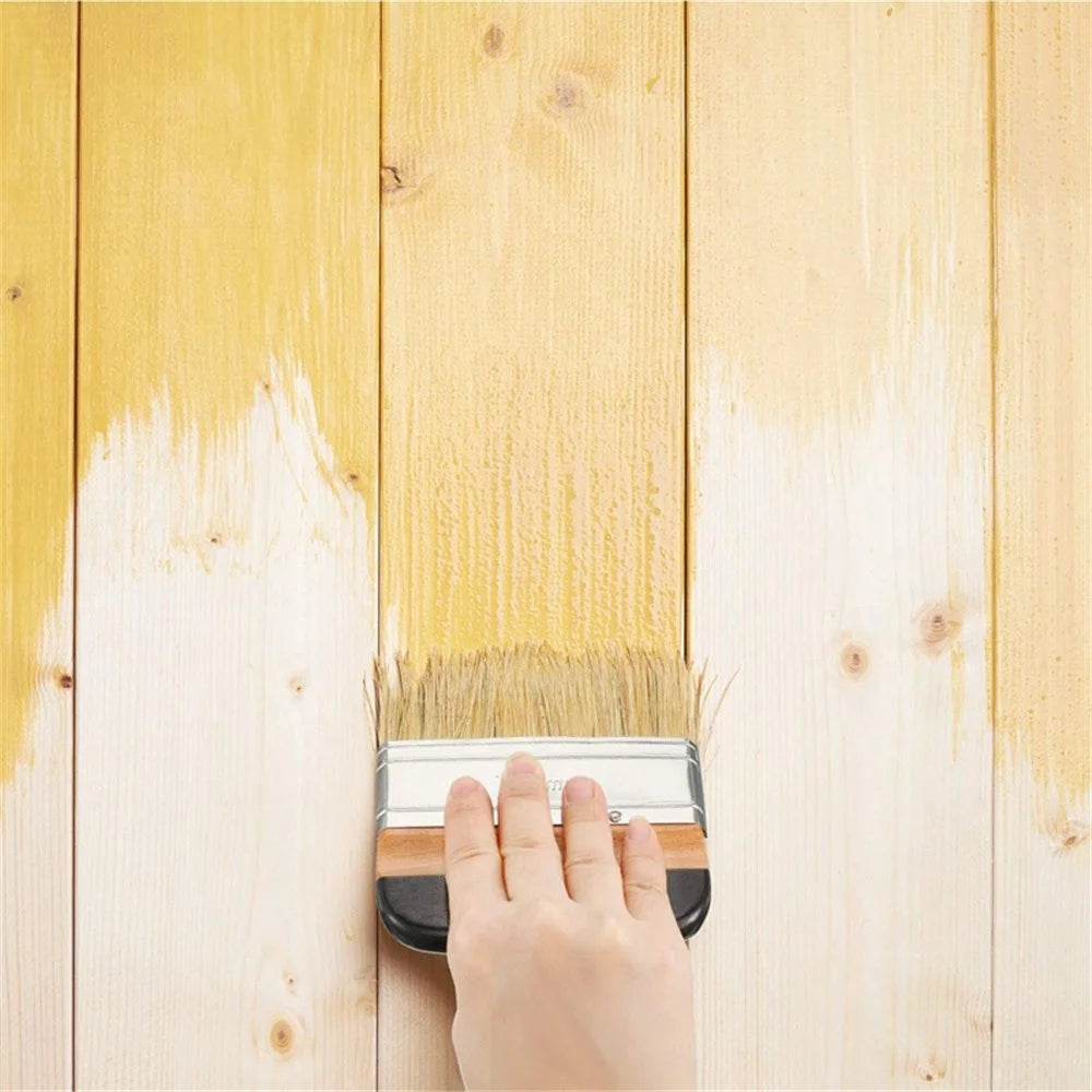 3Pcs / Set for Wood Furniture Home Wall Decor Chalk and Wax Paint Brush Bristle Stencil Brushes - 6