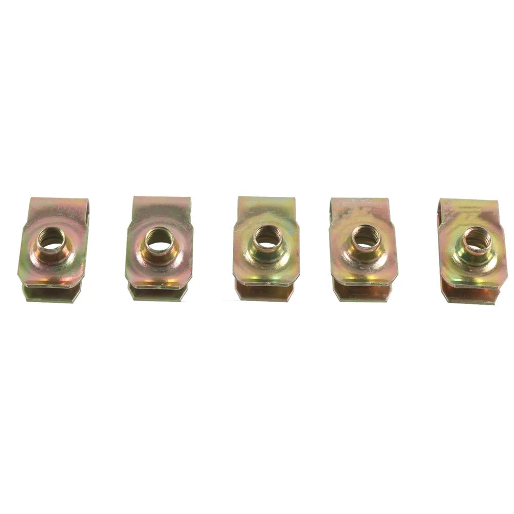 A7506 60PCS M4 M5 M6 M8 Color Zinc Tension Reed Nut Slot Assortment Kit with Plastic Box - 3
