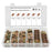 A7507 100PCS M4 M5 M6 M8 B-Nut Color Zinc Tension Reed Screws Car Connection Tools Assortment Kit with Plastic Box - 1