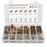 A7509 130PCS M4 M5 M6 M8 Thread Sliding Nuts Clips Assortment Kit Screws with Plastic Box - 1