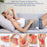 Double-sided Microplush Electric Blanket Heating Pad Abdomen Waist Back Pain Relief Winter Warmer Heat Controller - Grey / US Plug - 3