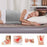 Double-sided Microplush Electric Blanket Heating Pad Abdomen Waist Back Pain Relief Winter Warmer Heat Controller - Grey / US Plug - 5