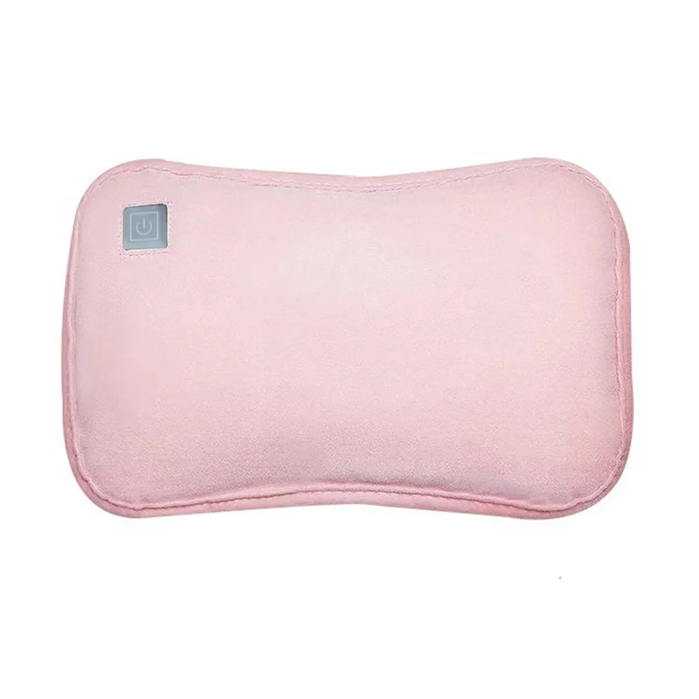 USB Heater Rechargeable Hand Warmer 3 Temperature Control Portable Electric Hand Warmer with Pocket - Pink - 1