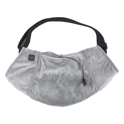 Winter Outdoor Heated Hand Muff Electric Hand Warmer Pouch Rechargeable Heated Gloves Waterproof Handwarmers Bag for Hunting Camping - Grey - 1