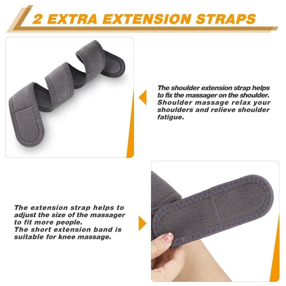Heated Knee Massager Infrared Physiotherapy Knee Pad for Joint Pain Relief 3-Level Vibration Heater Knee Elbow Shoulder Brace Wrap - 7