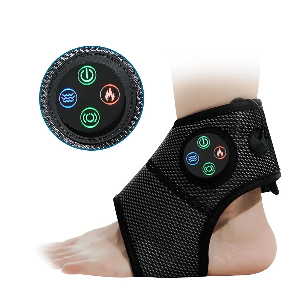 KY-1051 Smart Ankle Massager Compression Air Ankle Brace Foot Massage Electric Vibration Hot Compress Heating Brace Ankle Massage - 2