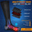 Winter Heated Stretch Socks USB Rechargeable Three-speed Adjustment Electric Heating Socks Long Tube Heated Sock Gift for Christmas (Free Size) - 4