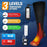 Winter Heated Stretch Socks USB Rechargeable Three-speed Adjustment Electric Heating Socks Long Tube Heated Sock Gift for Christmas (Free Size) - 6