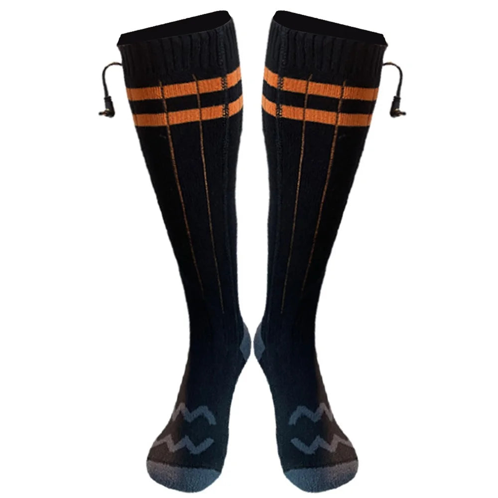 1 Pair Winter Boot Heated Socks Warm Socks Electric Heating Socks for Fishing Camping Hiking - 1