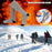 Winter Outdoor Washable Electric Heating Socks 3 Modes Elastic Cotton Socks (without Power Bank) - Grey - 7