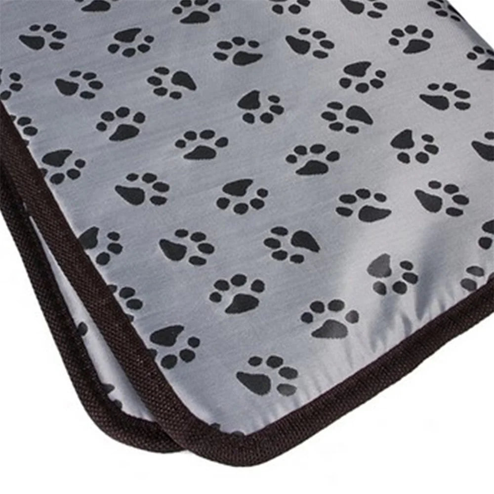 Footprint Pattern Waterproof Bite-resistant Cat Dog Electric Blanket Warm Mat Lightweight Electric Blanket for Pet Gifts, 45*45cm - US Plug - 6