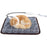 Floral Pattern Pet Electric Blanket Adjustable Temperature Waterproof Warmer Blanket Dog Cat Heating Pad, 45*45cm - US Plug - 1