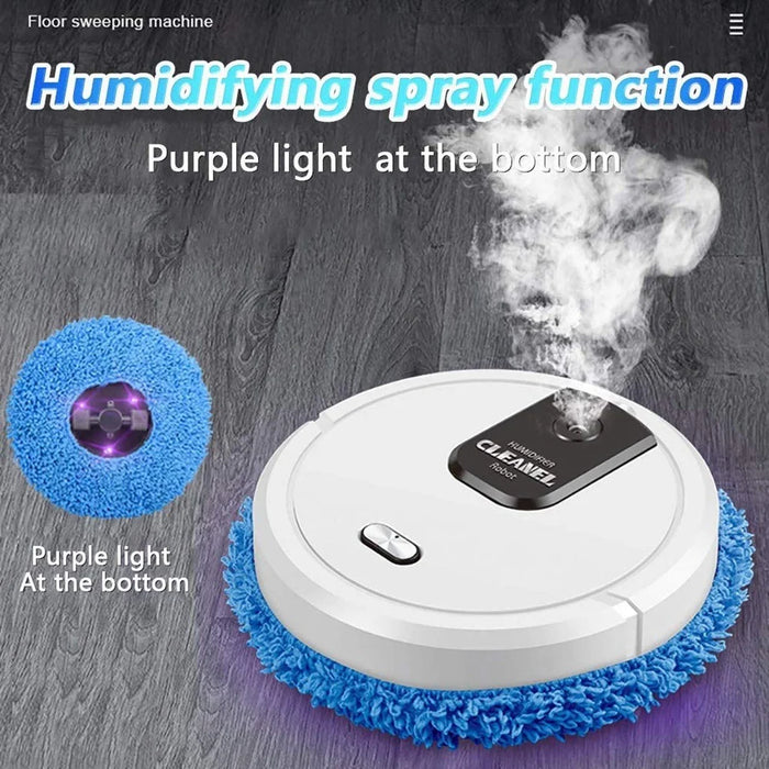 K555 Mop Cleaner Rechargeable Intelligent Sweep Vacuum Cleaner Humidifying Spray Robot Cleaner - Black - 3