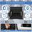 Heated Stadium Seat Foldable Bleacher Chair 6 Reclinng Positions Back and Arm Support Thick Cushion for Outdoors Picnic Camping Sports - 7