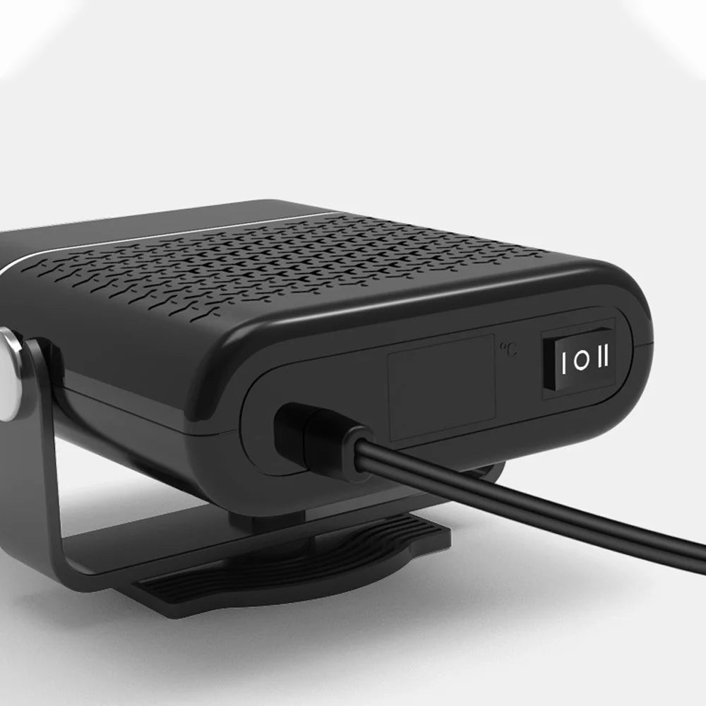 12V 2-in-1 Car Demister Heater Fan Adjustable Automobile Mounted Heater 120W Vehicle Heating Cooler Fan - Black - 5
