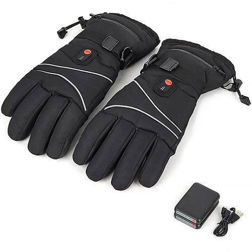 1 Pair Electric Heated Gloves Portable Battery Heating Thermal Gloves Touchscreen Function Hand Warmer for Cycling Hiking Snowboarding Outdoor Winter Sports - 1