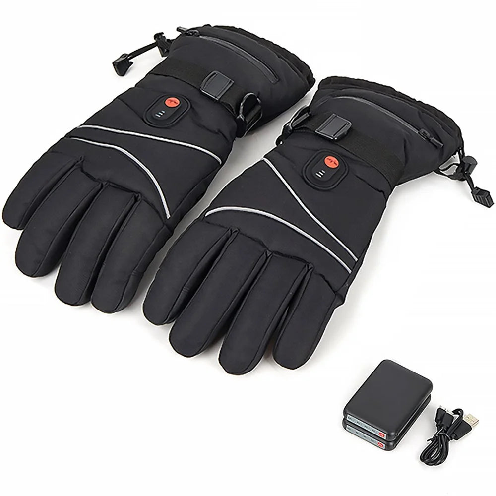 1 Pair Electric Heated Gloves Portable Battery Heating Thermal Gloves Touchscreen Function Hand Warmer for Cycling Hiking Snowboarding Outdoor Winter Sports - 1
