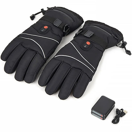 1 Pair Electric Heated Gloves Portable Battery Heating Thermal Gloves Touchscreen Function Hand Warmer for Cycling Hiking Snowboarding Outdoor Winter Sports - 1