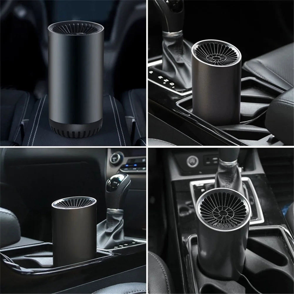 Car Window Defroster Demister Fast Heating Car Warm Air Blower Portable Purifier Fan Cup Shape Car Heater Cooler with Current-Limiting Cable / Rotating Sucker Base - 7