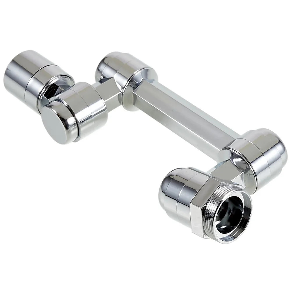 2-Gear Extended Arm Kitchen Bathroom Tap Aerator 1440-Degree Rotatable ABS Sink Faucet Anti-splash Sprayer (No FDA Certification, BPA Free) - 5