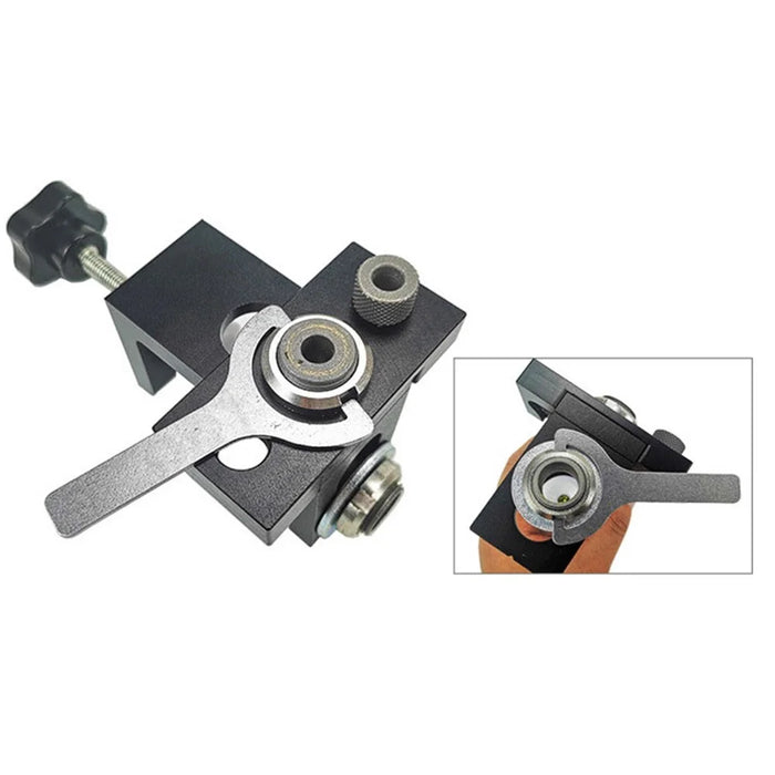 9Pcs / Set 3-in-1 Adjustable Doweling Jig Woodworking Hole Jig Punch Locator with 8 / 15mm Drill Bit Tools Kit - 7