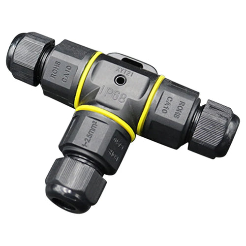 XYT21 IP68 Waterproof 3 Cores T-type Cable Connector Outdoor Wire Lighting Connector - 1
