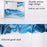 10-inch Decorative Art Painting 3D Glass Moving Sand Ornament Liquid Hourglass Landscape Painting - Black / White / Blue - 3