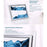 10-inch Decorative Art Painting 3D Glass Moving Sand Ornament Liquid Hourglass Landscape Painting - Black / White / Blue - 4