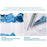 10-inch Decorative Art Painting 3D Glass Moving Sand Ornament Liquid Hourglass Landscape Painting - Black / White / Blue - 5