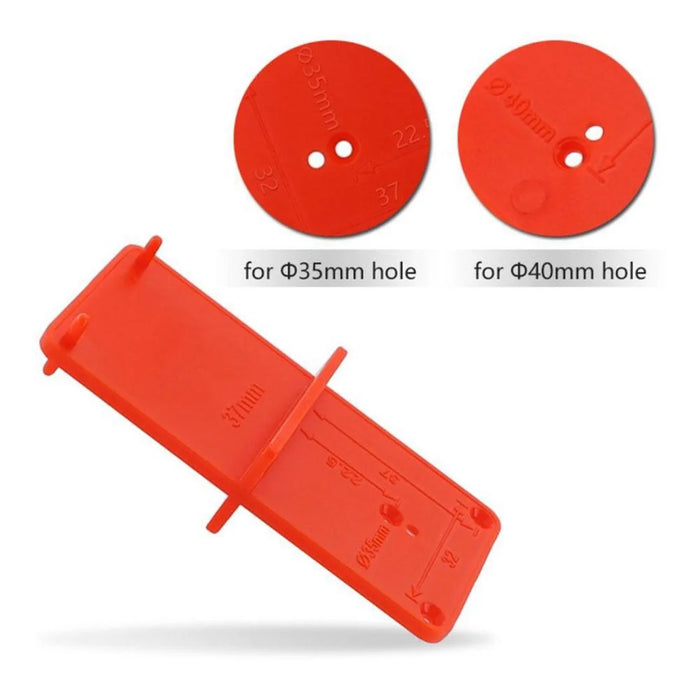 35mm 40mm Hinge Hole Drilling Guide Locator Hole Drill Opener Locator for Door Cabinet Assemble - 2