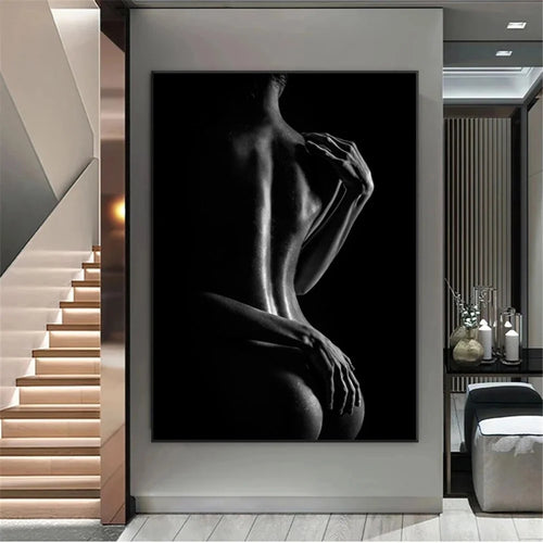 60*80cm Bare Back Frameless Canvas Painting Wall Art Decoration for Living Room Bedroom - 1