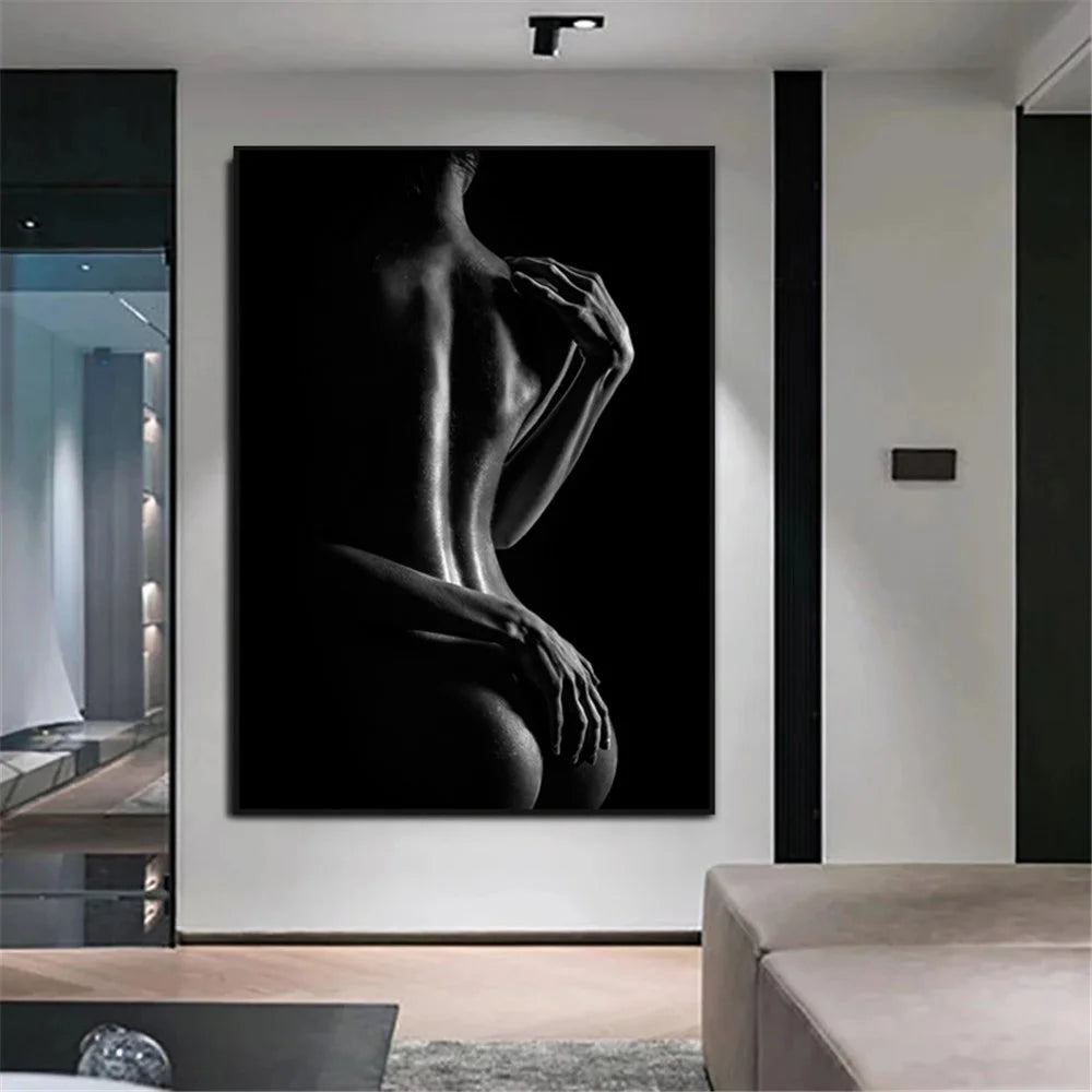 60*80cm Bare Back Frameless Canvas Painting Wall Art Decoration for Living Room Bedroom - 3