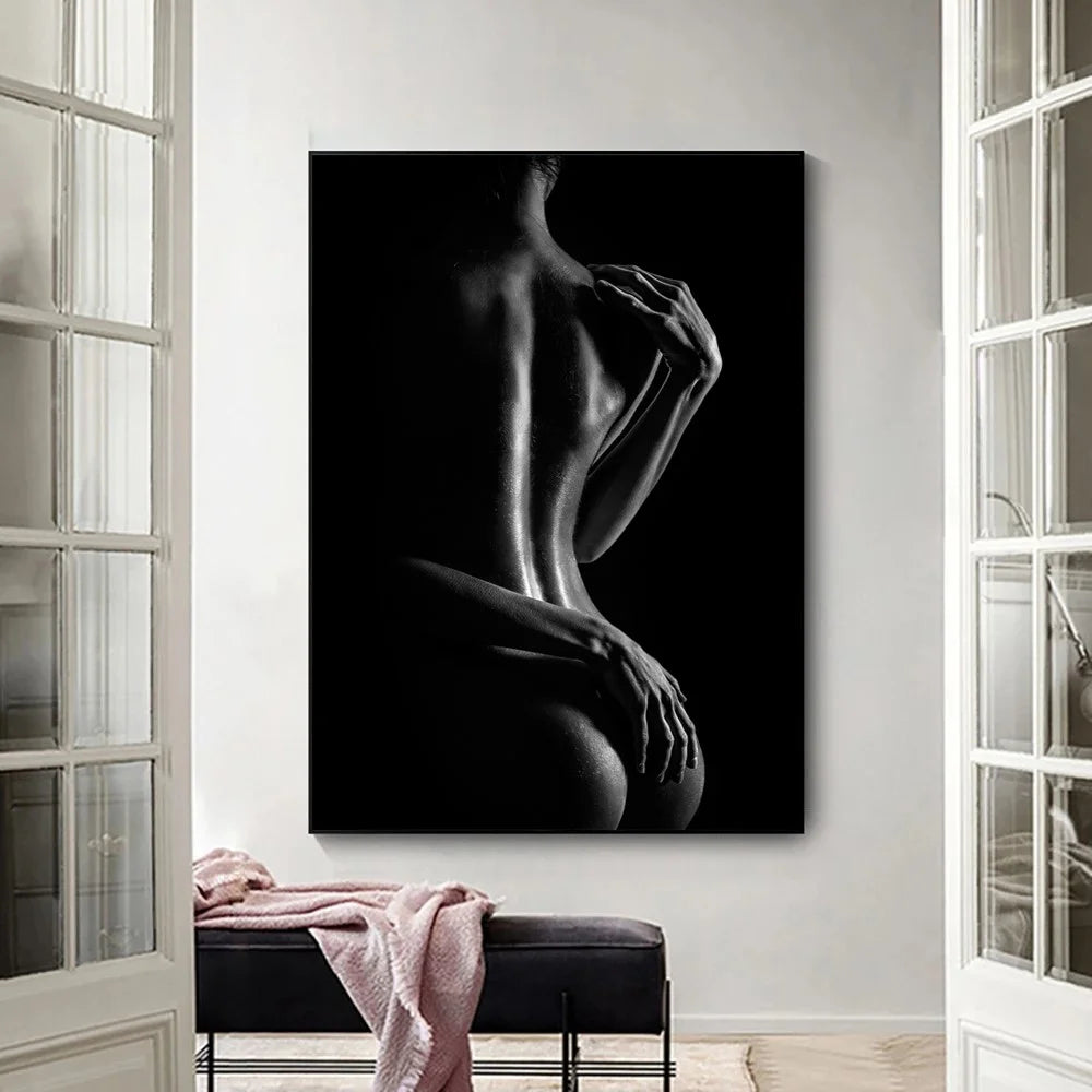 60*80cm Bare Back Frameless Canvas Painting Wall Art Decoration for Living Room Bedroom - 5