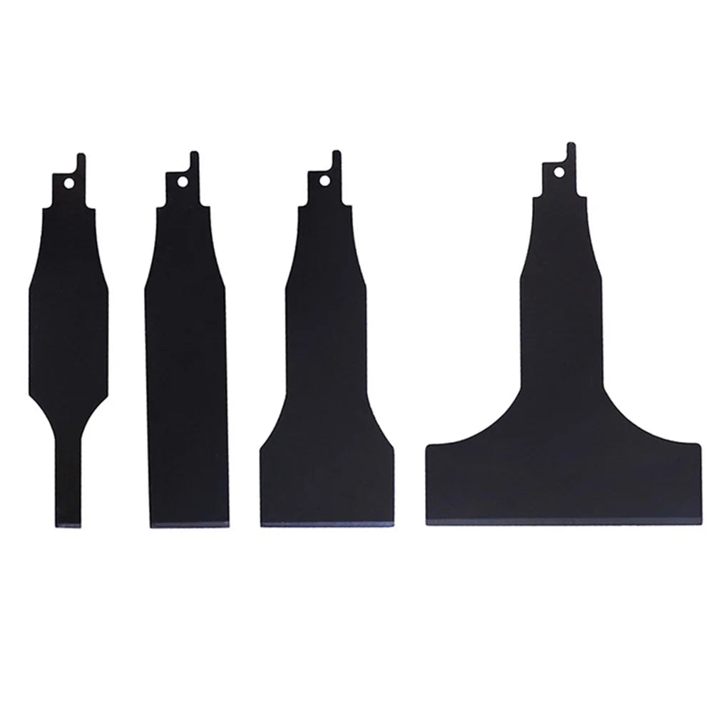 RUITOOL 4Pcs 10 / 30 / 50 / 100mm Alloy Steel Reciprocating Saw Scraper Blade Tile Cleaning Tool - 6