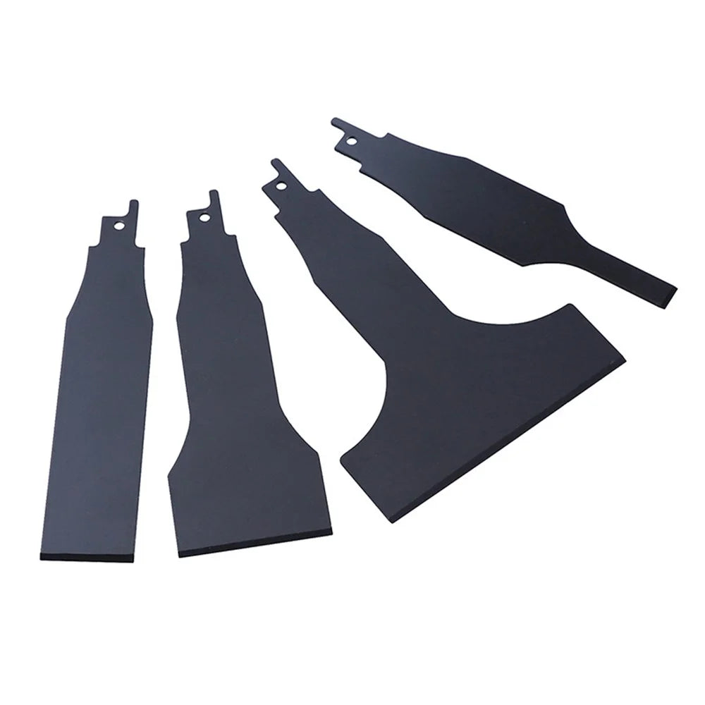 RUITOOL 4Pcs 10 / 30 / 50 / 100mm Alloy Steel Reciprocating Saw Scraper Blade Tile Cleaning Tool - 7