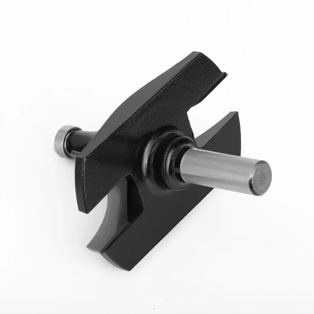 1 / 2 Inch Shank High Hardness Round Over Bit Tungsten Steel Alloy Cutter Wood Line Edge Trimmer for Woodworking - Black - 5